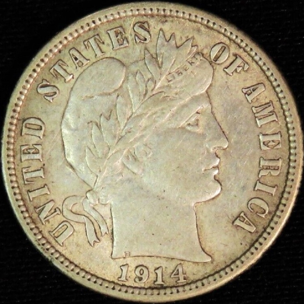 1914-10c-Liberty-Head-Barber-Dime-#7